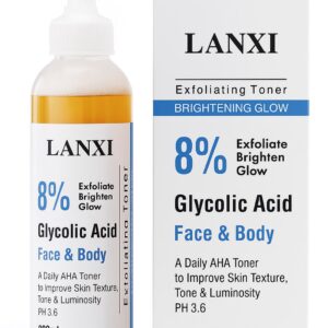 Lanxi Glycolic 8% face and body Whitening toner